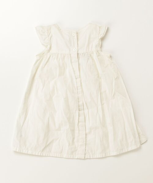 「PETIT BATEAU」 「KIDS」半袖ワンピース - ホワイト キッズ_画像2