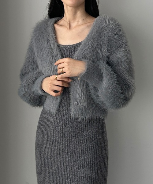 「Louere」 ニットワンピース SMALL ブラック レディース_画像2