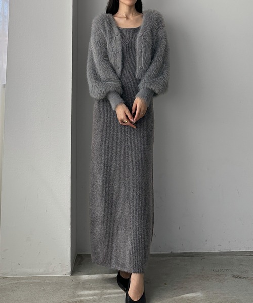 「Louere」 ニットワンピース SMALL ブラック レディース_画像5