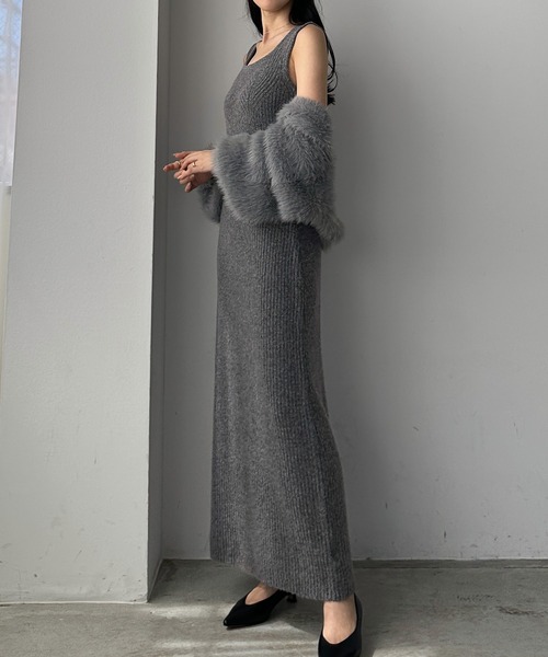 「Louere」 ニットワンピース SMALL ブラック レディース_画像7