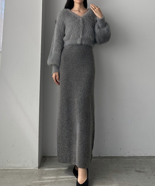 「Louere」 ニットワンピース SMALL ブラック レディース_画像9