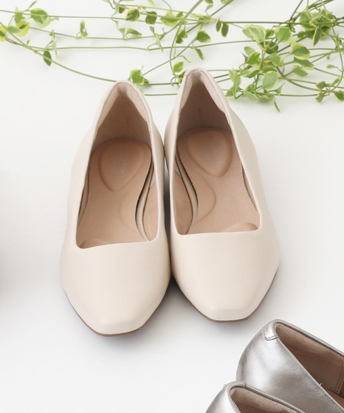 ROCKPORT（ロックポート） フラットパンプス 23.5cm ベージュ系その他