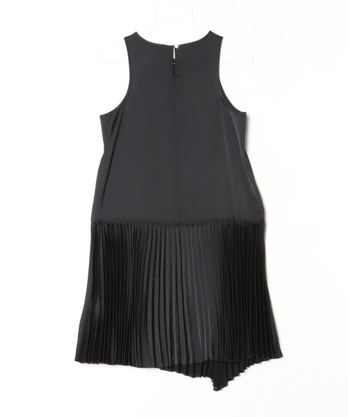 花柄刺繍ハイネック長袖トップス ブラック　ノースリーブワンピース2点セット ALLSAINTS（オールセインツ） ノースリーブワンピース S ブラック