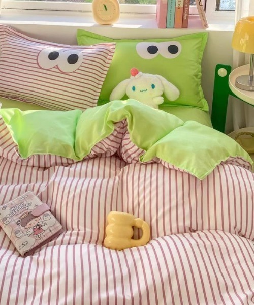 pyornim（ピョルニム） ベッド 寝具 「26年春夏新作」ストライプ 目玉