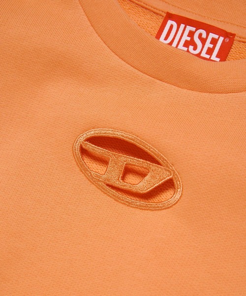 DIESEL オレンジ ロゴ トレーナー キッズ8 DIESEL KIDS トレーナー DIESEL（ディーゼル）Kids ＆ Junior ワン