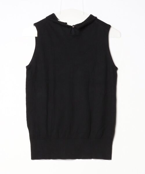 「chambre de charme」 ノースリーブニット FREE ブラック レディース_画像2