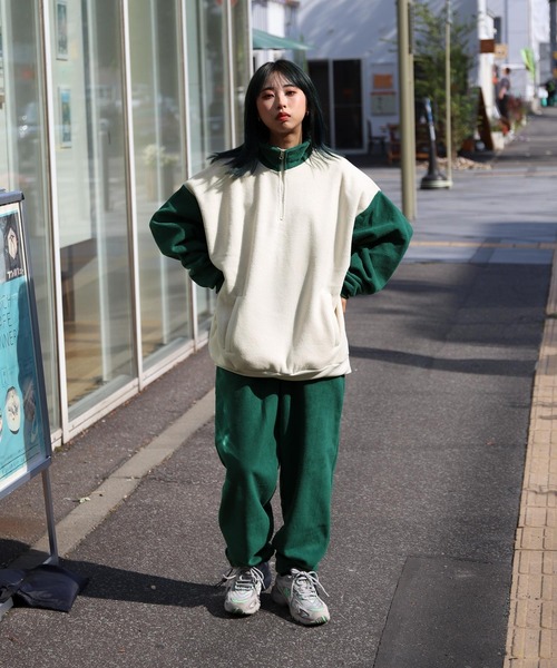 「ZIP FIVE」 スウェットカットソー MEDIUM アイボリー レディース_画像7