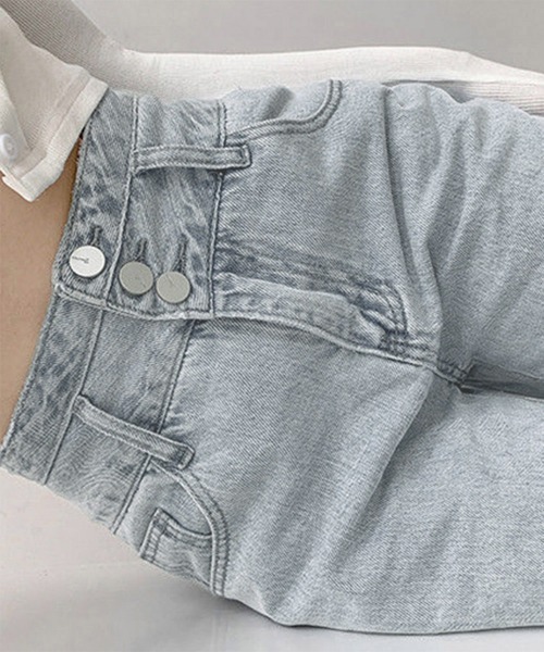 「Miniministore」 デニムパンツ X-LARGE ダークブルー レディース_画像2