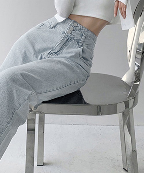 「Miniministore」 デニムパンツ X-LARGE ダークブルー レディース_画像5