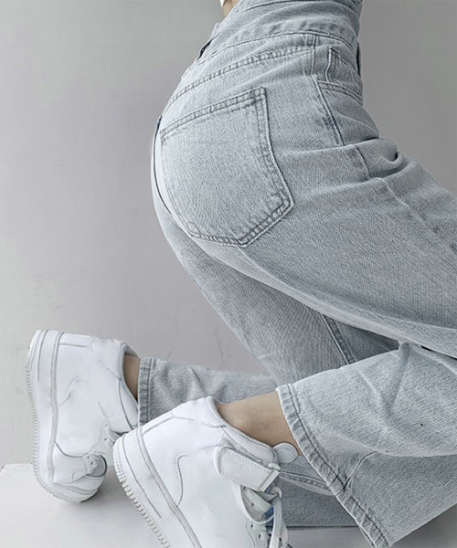 「Miniministore」 デニムパンツ X-LARGE ダークブルー レディース_画像6