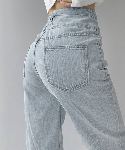 「Miniministore」 デニムパンツ X-LARGE ダークブルー レディース_画像8