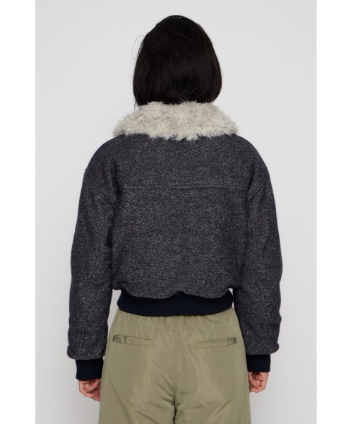 LAGUA GEM（ラグアジェム） ブルゾン アウター TWEED LIKE BOA