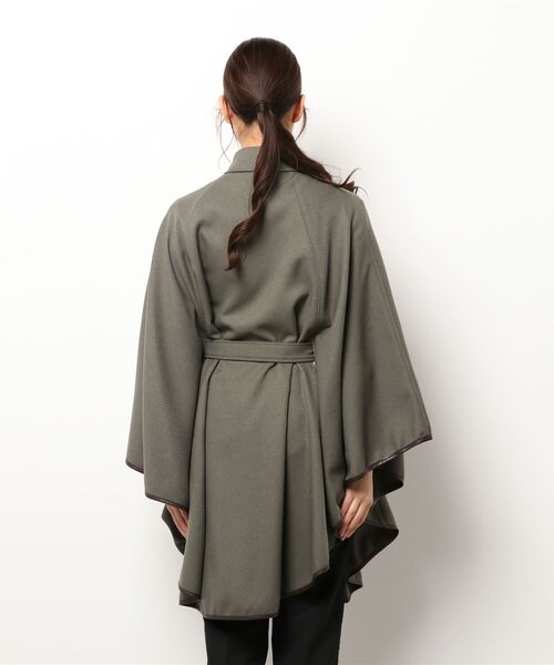 「ROSE BUD」 ポンチョ FREE カーキ レディース_画像6