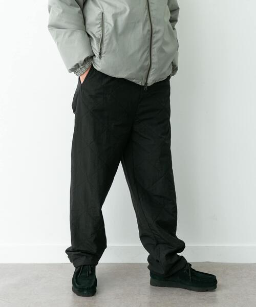 イクミ　キルティング　パンツ　黒 URBAN RESEARCH Sonny Label パンツ キルティング中綿イージーパンツ