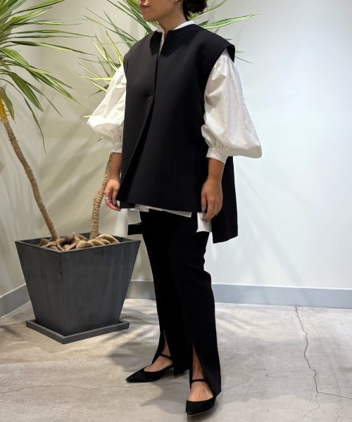 LE PHIL（ル フィル） ブラウス シャツ マトラッセトリプルクロスジレ