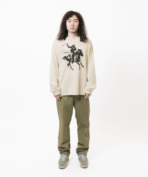 「UNION(UNION TOKYO)」 スラックス LARGE セージグリーン メンズ_画像9