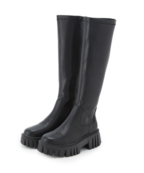 「LE CERCLE par rope'」 ロングブーツ 40 ブラック レディース_画像4