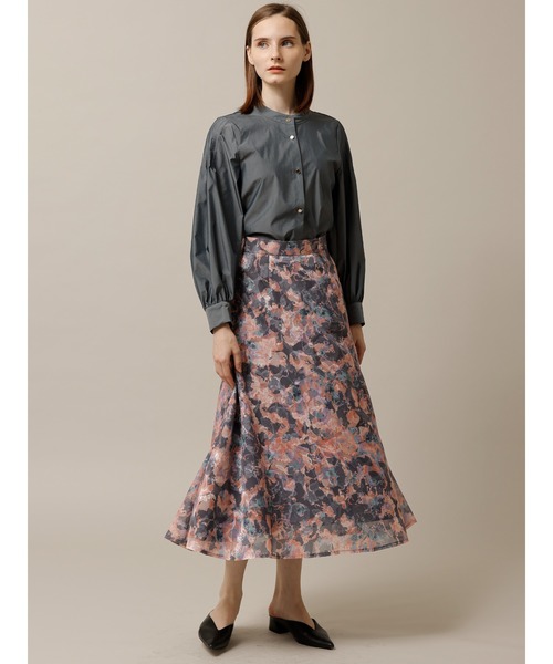 「TONAL」 長袖ブラウス 38 インディゴブルー レディース_画像3