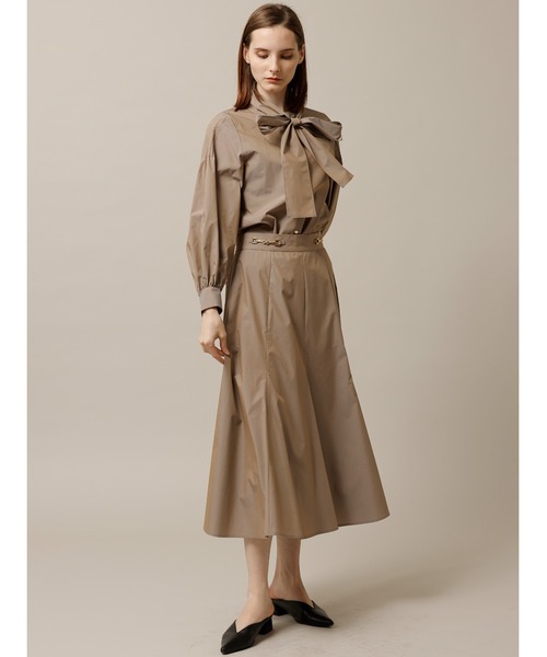 「TONAL」 長袖ブラウス 38 インディゴブルー レディース_画像8