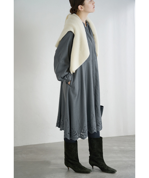 ★再値下げ★新品IENA イエナ 秋冬ワンピース IENA（イエナ） ワンピース エンブロイダードティアードレス