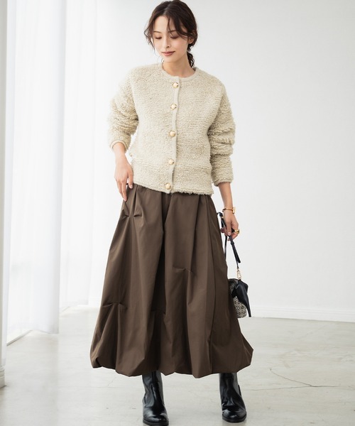 ELFRANK フレアスカート FREE ブラウン レディース : ZOZOTOWN Yahoo