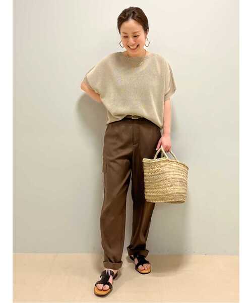 「human woman」 カーゴパンツ MEDIUM カーキ レディース_画像6