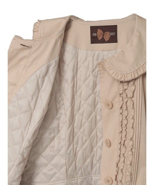 PINK HOUSE（ピンクハウス） コート アウター フリル使いティアード