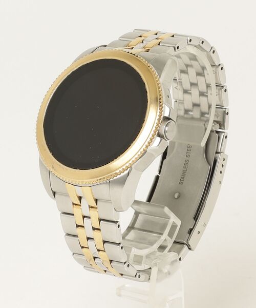 FOSSIL（フォッシル） デジタル腕時計 FREE シルバー×ゴールド メンズ