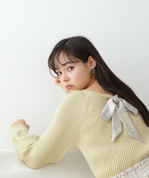 「JILL by JILL STUART」 長袖ニット FREE ブラウン レディース_画像3