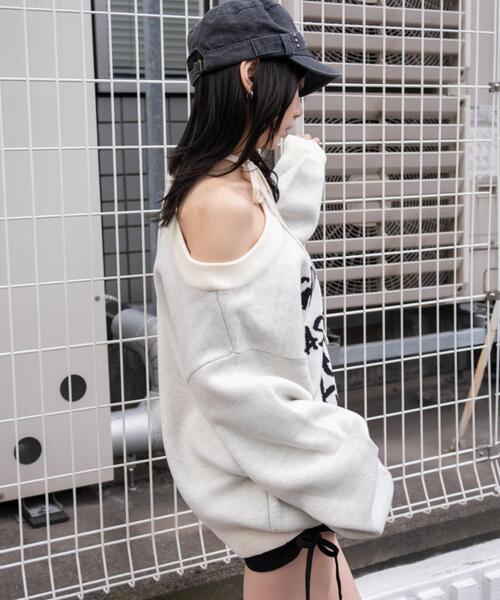 WEGO（ウィゴー） ニット セーター WEGO/「26年春新作」2WAYショルダー