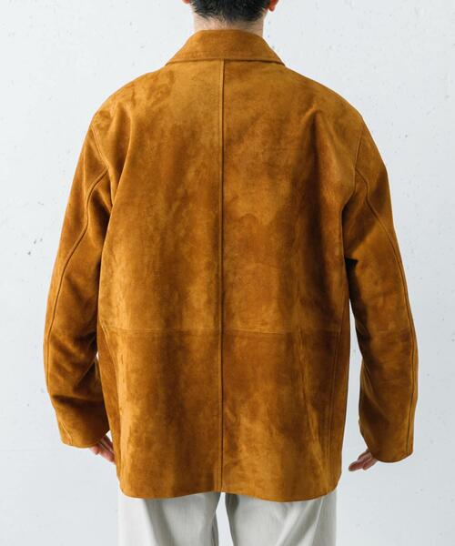 コート ジャケット GOAT SUEDE MAC COAT メンズの画像