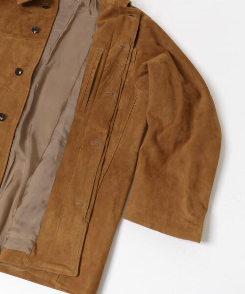 コート ジャケット GOAT SUEDE MAC COAT メンズの画像