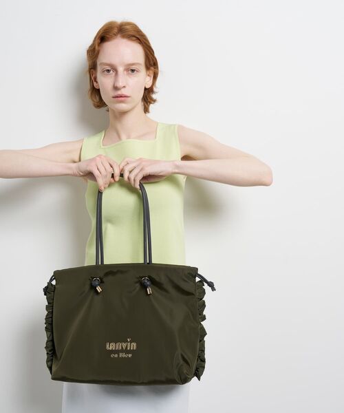 LANVIN en Bleu トートバッグ サイドフリルドロストトートバッグ小