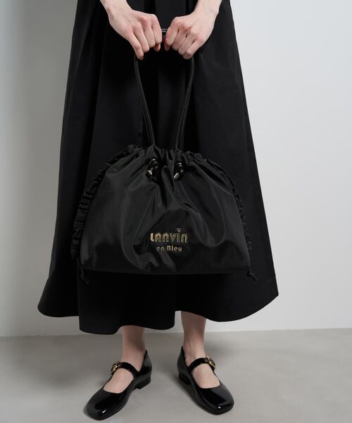 LANVIN en Bleu トートバッグ サイドフリルドロストトートバッグ小