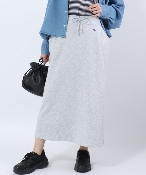 FRAY I.D×Champion スウェットロングスカート Champion（チャンピオン） ロング スカート ベーシック スウェット