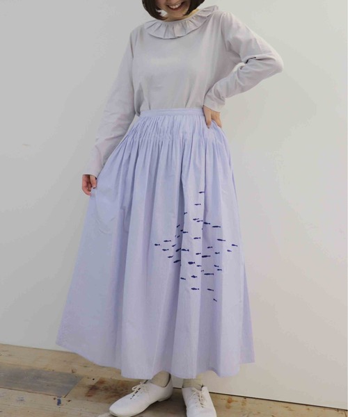 「haupia」 フレアスカート MEDIUM ホワイト レディース_画像2