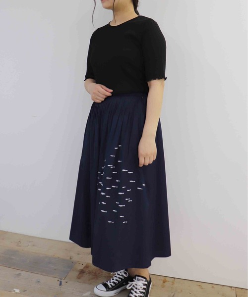 「haupia」 フレアスカート MEDIUM ホワイト レディース_画像9