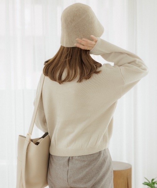 「flower」 長袖ニット FREE ピンク レディース_画像8