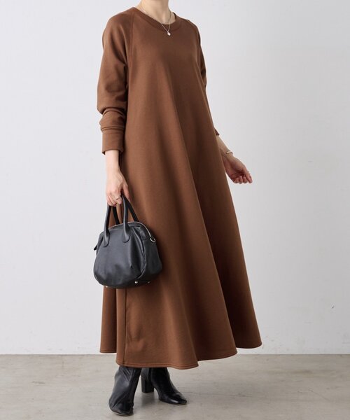 「BEARDSLEY」 長袖ワンピース 1 ブラック レディース_画像2