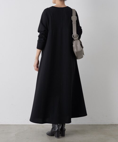 「BEARDSLEY」 長袖ワンピース 1 ブラック レディース_画像5