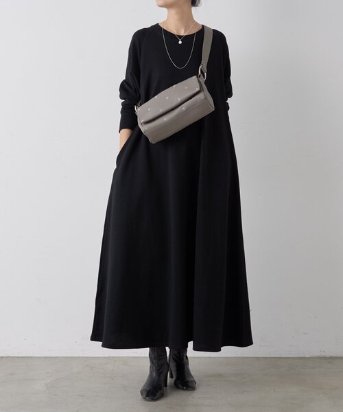 「BEARDSLEY」 長袖ワンピース 1 ブラック レディース_画像10