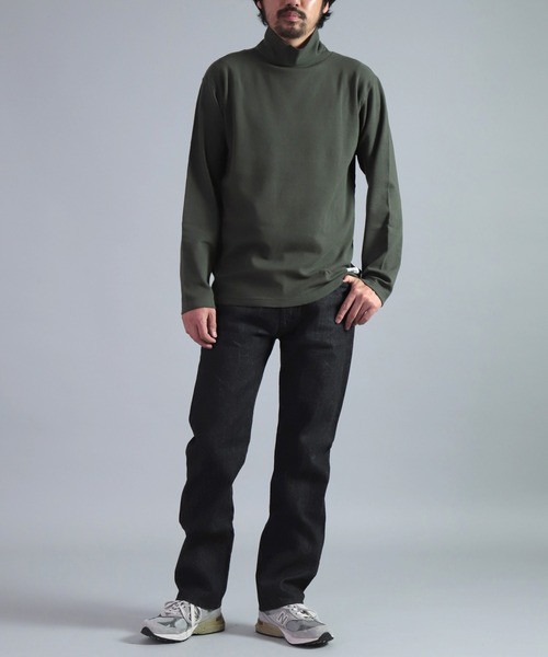 「OMNIGOD」 長袖Tシャツ 3 オリーブ メンズ_画像4