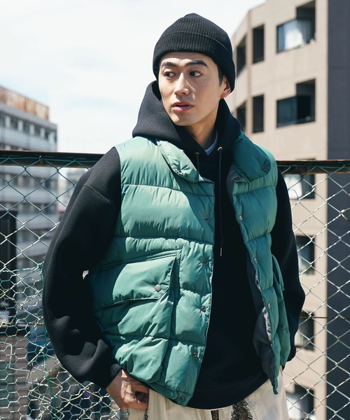 BAYFLOW（ベイフロー） ベスト MEDIUM グリーン メンズ : ZOZOTOWN 