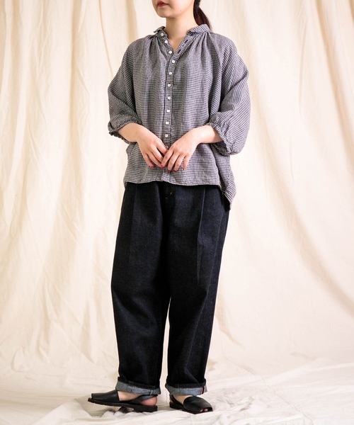 Brocante リネンシャツ ブラウス シャツ 夏 「Brocante / ブロカント