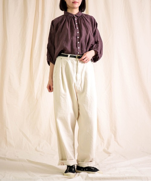 Brocante リネンシャツ ブラウス シャツ 夏 「Brocante / ブロカント
