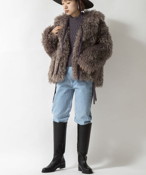 「Rie Miller」 ジャケット 38 オフホワイト レディース_画像2