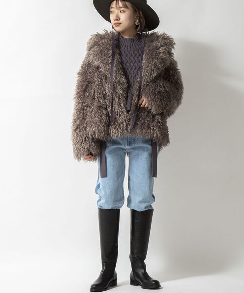 「Rie Miller」 ジャケット 38 オフホワイト レディース_画像3