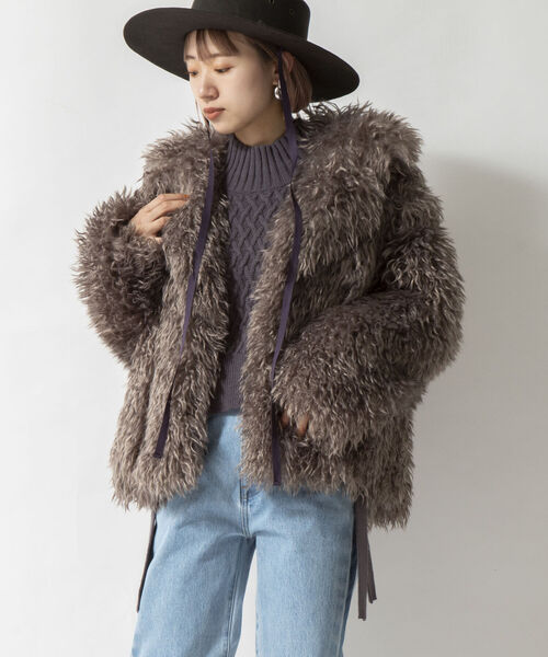 「Rie Miller」 ジャケット 38 オフホワイト レディース_画像4