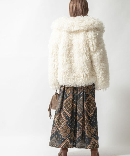 「Rie Miller」 ジャケット 38 オフホワイト レディース_画像9