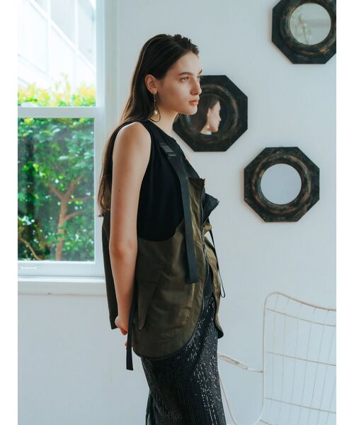 「Editt by YECCA VECCA」 ベスト FREE ブラック レディース_画像6